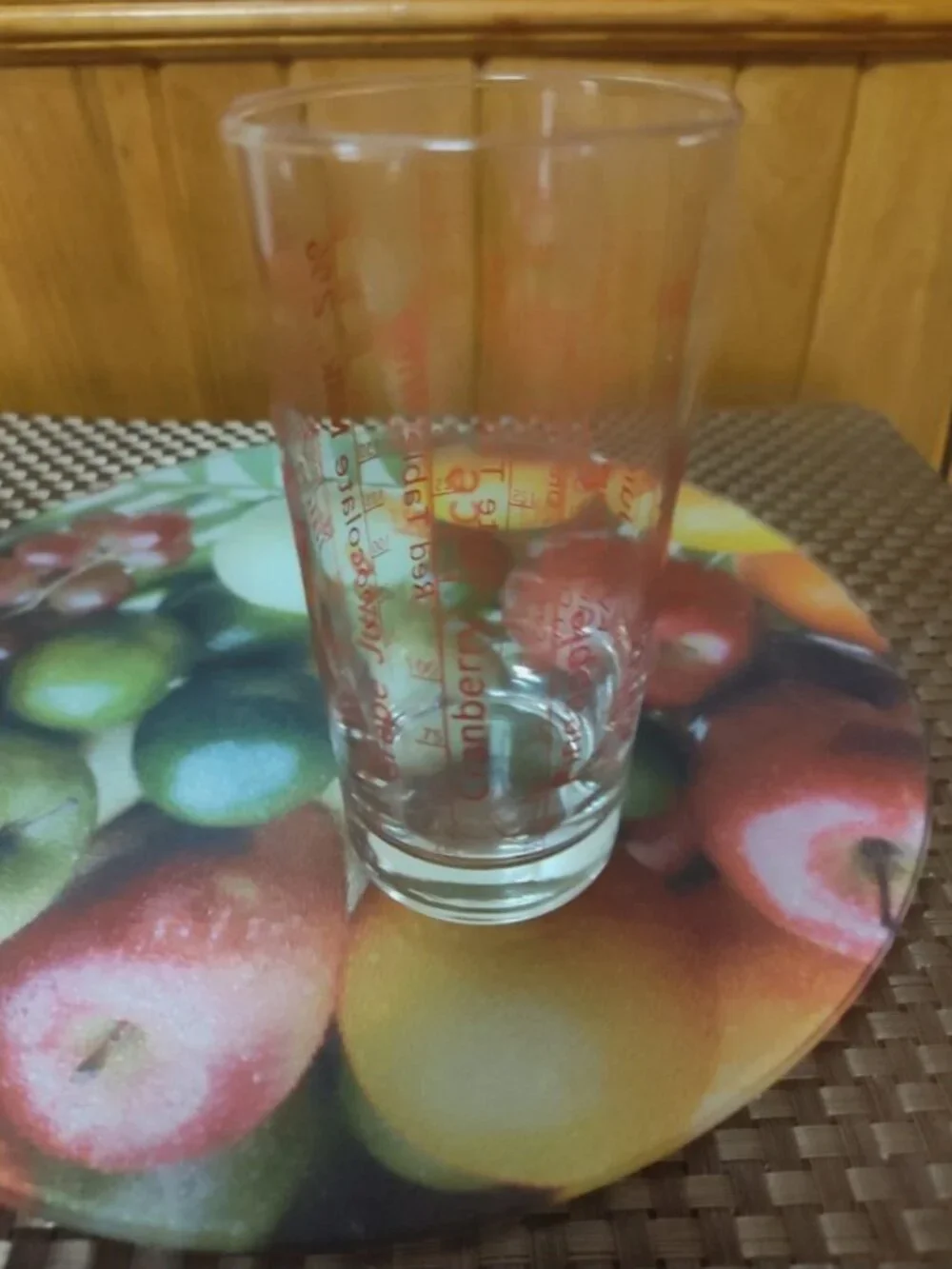 Vintage Calorie-counting Portion Control Measuring Glass 6.5 in. Tall 2.5 in Dia